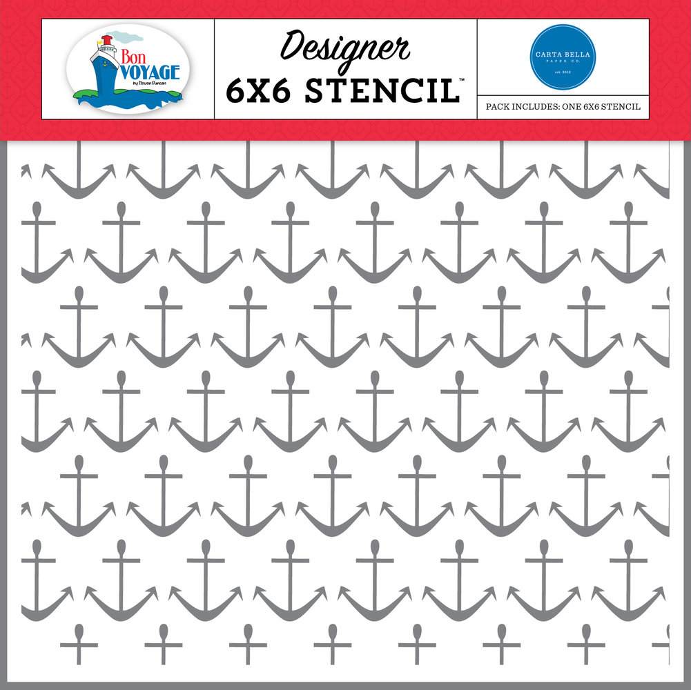 Carta Bella Anchors Stencil (CBBV161033) (OUTLET) Carta Bella Anchors Stencil (CBBV161033) (OUTLET)