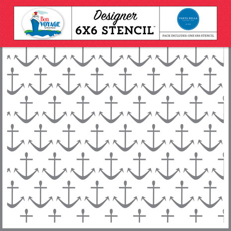 Carta Bella Anchors Stencil (CBBV161033) (OUTLET) Carta Bella Anchors Stencil (CBBV161033) (OUTLET)