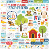 Echo Park Pets 12x12 Inch Element Sticker (PET293014) (DISCONTINUED)