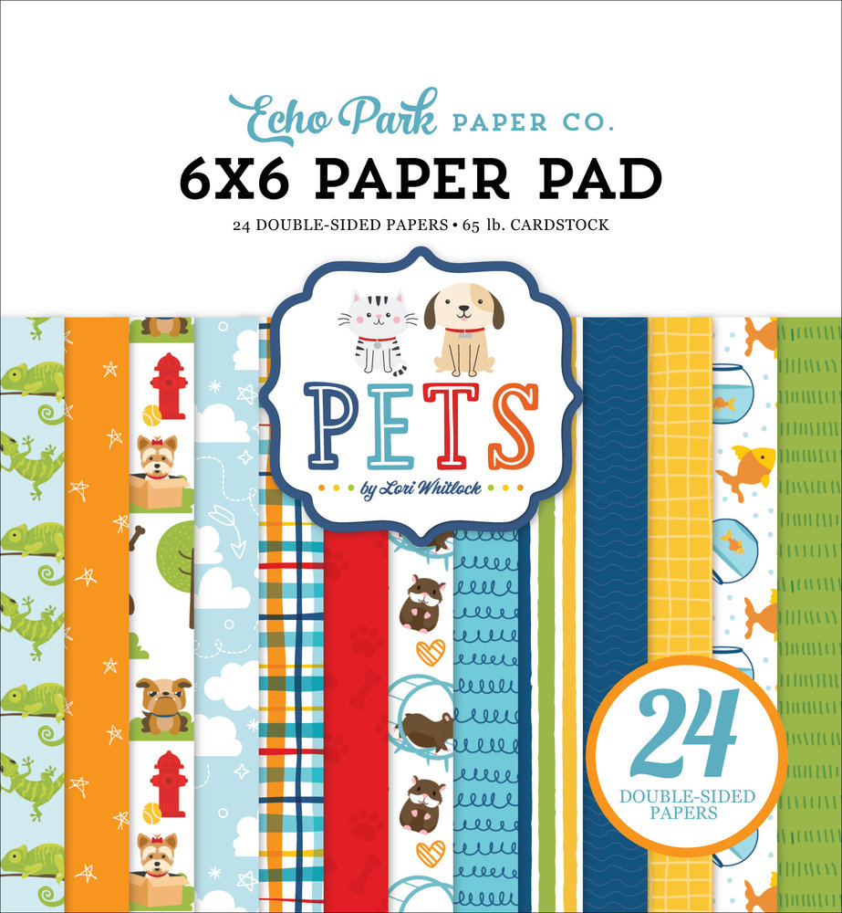 Echo Park Pets 6x6 Inch Paper Pad (PET293023) (DISCONTINUED)
