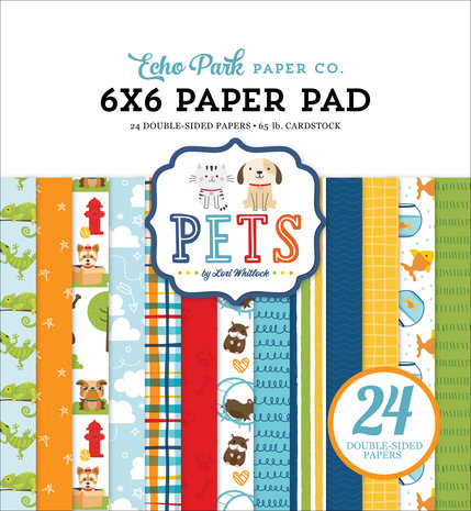 Echo Park Pets 6x6 Inch Paper Pad (PET293023) (OUTLET) Echo Park Pets 6x6 Inch Paper Pad (PET293023) (OUTLET)
