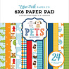 Echo Park Pets 6x6 Inch Paper Pad (PET293023) (OUTLET) Echo Park Pets 6x6 Inch Paper Pad (PET293023) (OUTLET)