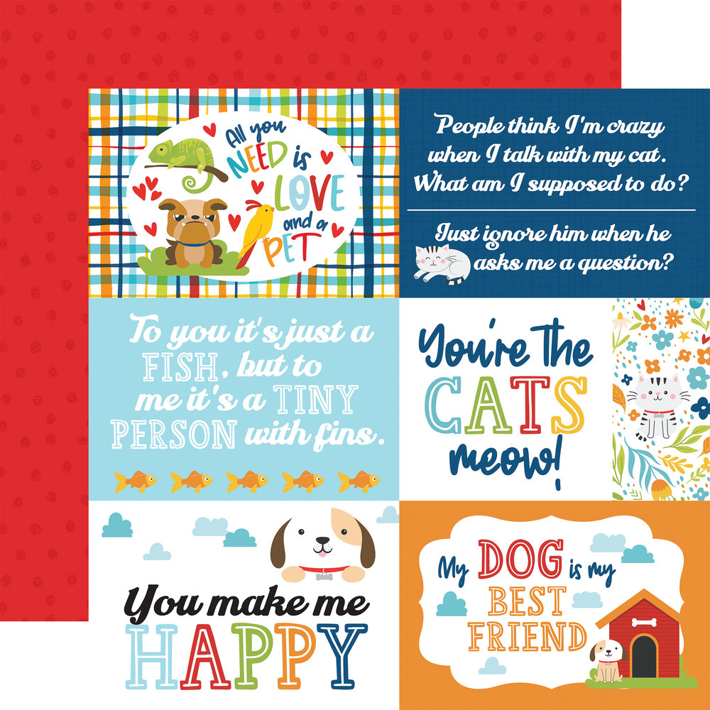 Echo Park Pets 6x6 Inch Paper Pad (PET293023) (OUTLET) Echo Park Pets 6x6 Inch Paper Pad (PET293023) (OUTLET)