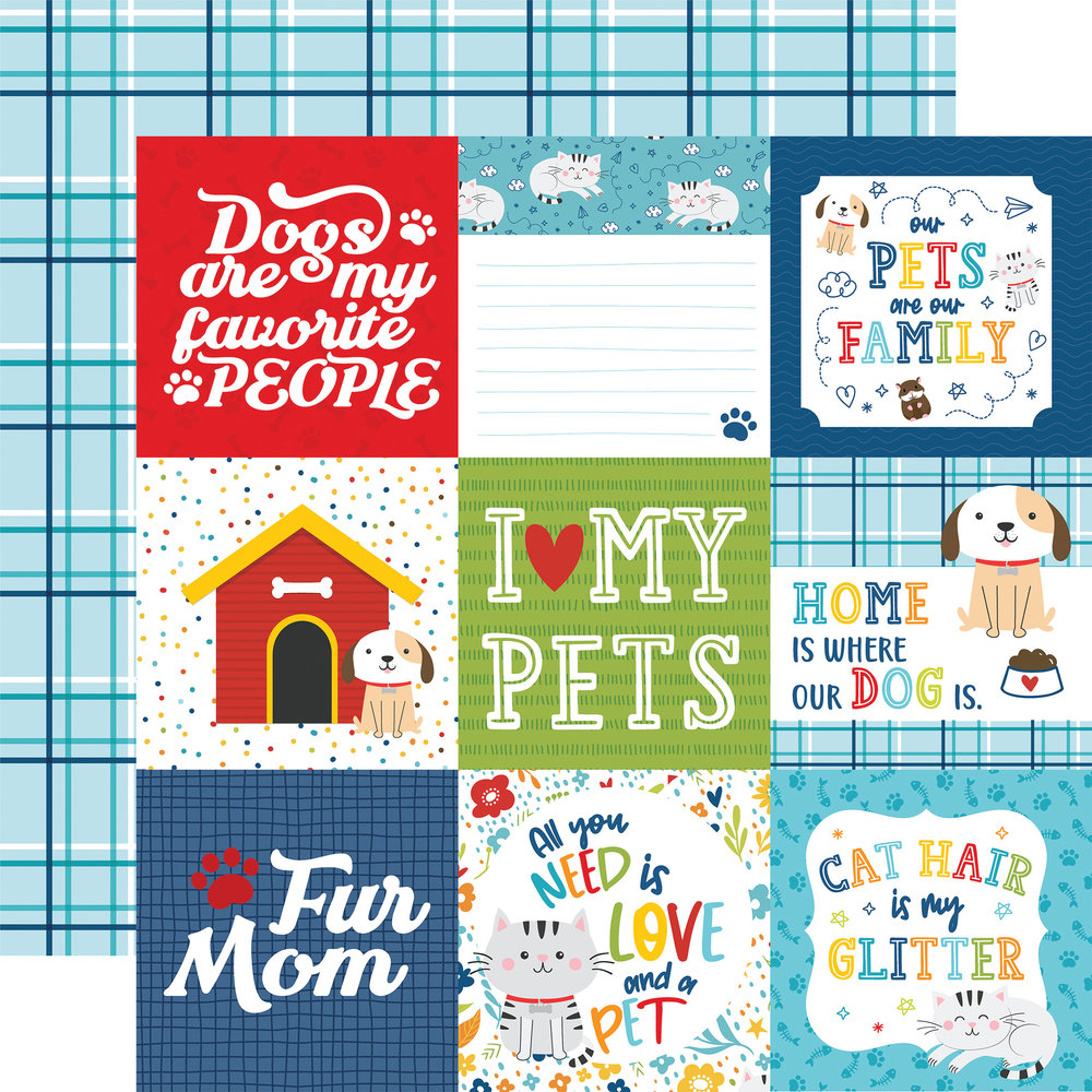 Echo Park Pets 6x6 Inch Paper Pad (PET293023) (DISCONTINUED) Echo Park Pets 6x6 Inch Paper Pad (PET293023) (DISCONTINUED)