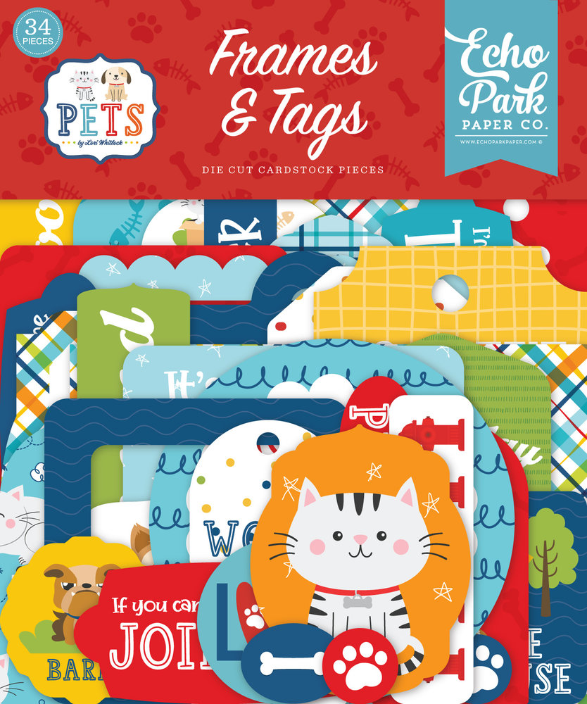 Echo Park Pets Frames & Tags (PET293025) (OUTLET)