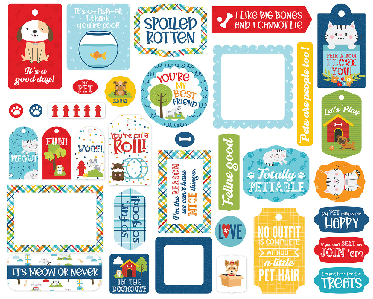 Echo Park Pets Frames & Tags (PET293025) (OUTLET)