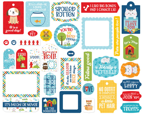 Echo Park Pets Frames & Tags (PET293025) (OUTLET)