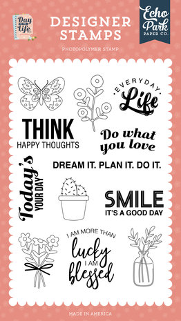 Echo Park Everyday Life Clear Stamps (DLN292044) (DISCONTINUED)