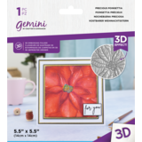 Gemini Macro 3D Embossing Folder Precious Poinsettia (GEM-EF5.5-3D-PRPO) (DISCONTINUED)