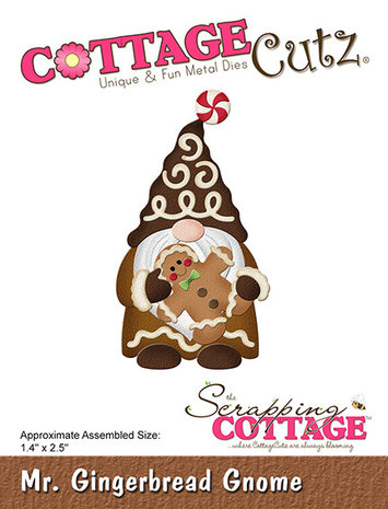 Scrapping Cottage Mr. Gingerbread Gnome (CC-1096) (OUTLET) Scrapping Cottage Mr. Gingerbread Gnome (CC-1096) (OUTLET)