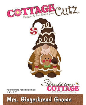 Scrapping Cottage Mrs. Gingerbread Gnome (CC-1097) (OUTLET)