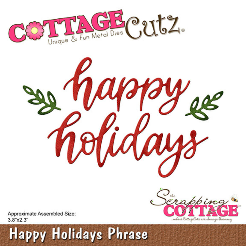 Scrapping Cottage Happy Holidays Phrase (CC-1112) (OUTLET) Scrapping Cottage Happy Holidays Phrase (CC-1112) (OUTLET)