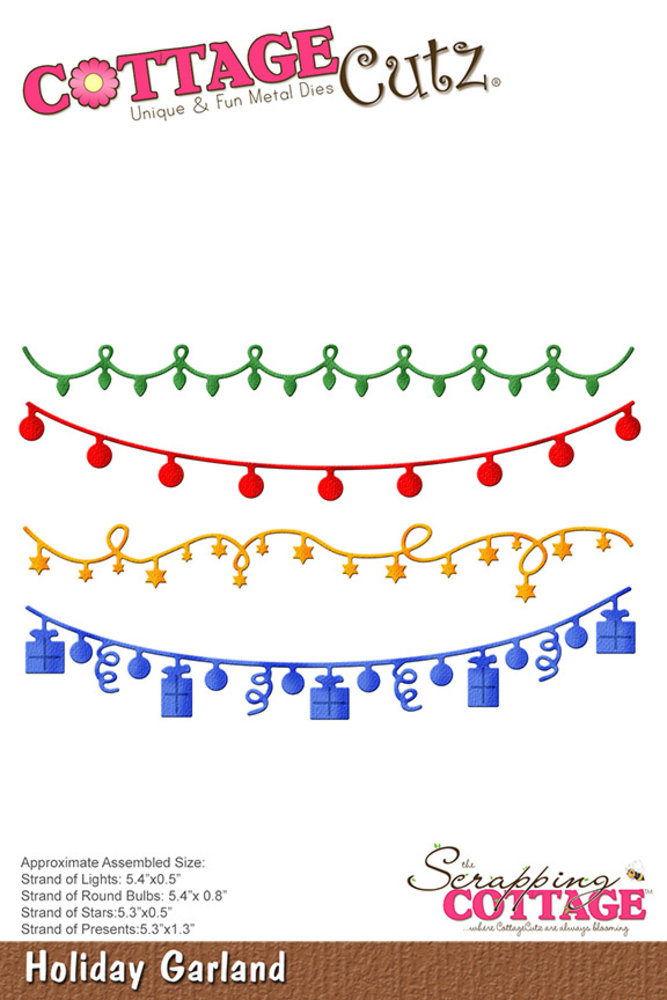 Scrapping Cottage Holiday Garland (CC-1113) (OUTLET)