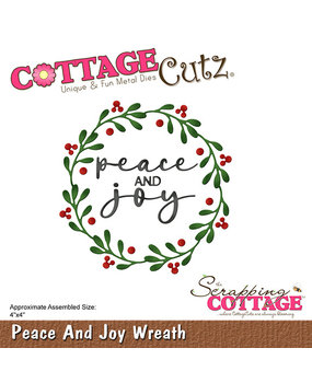 Scrapping Cottage Peace And Joy Wreath (CC-1115) (OUTLET)