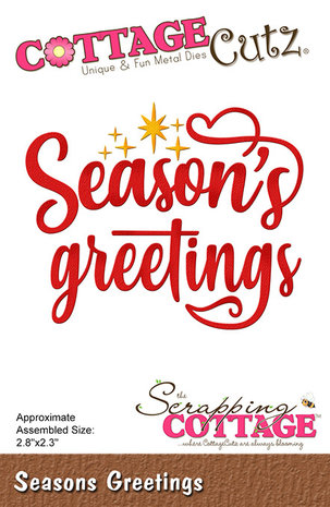 Scrapping Cottage Seasons Greetings (CC-1118) (OUTLET) Scrapping Cottage Seasons Greetings (CC-1118) (OUTLET)
