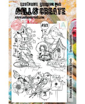 Aall and Create Stamp Set A5 Garden Accessories (AALL-TP-801) (DISCONTINUED)
