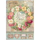 Stamperia Rose Parfum A4 Rice Paper Album de Roses (6 pcs) (DFSA4734) (DISCONTINUED)