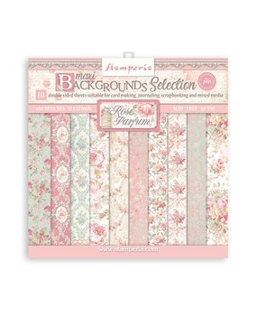 Stamperia Rose Parfum Maxi Background 12x12 Inch Paper Pack (SBBL126) (DISCONTINUED)