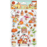 Craft Consortium Happy Harvest Puffy Stickers (CCSTKR005) (DISCONTINUED)