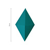 Fiskars 3D Paper Gems Template Diamond (1059567) Fiskars 3D Paper Gems Template Diamond (1059567)