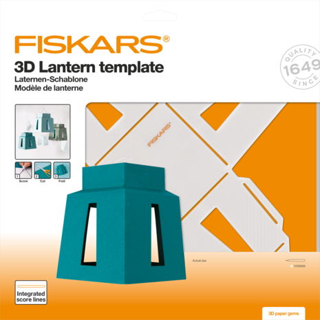 Fiskars 3D Paper Gems Template Lantern (1059568) (DISCONTINUED) Fiskars 3D Paper Gems Template Lantern (1059568) (DISCONTINUED)