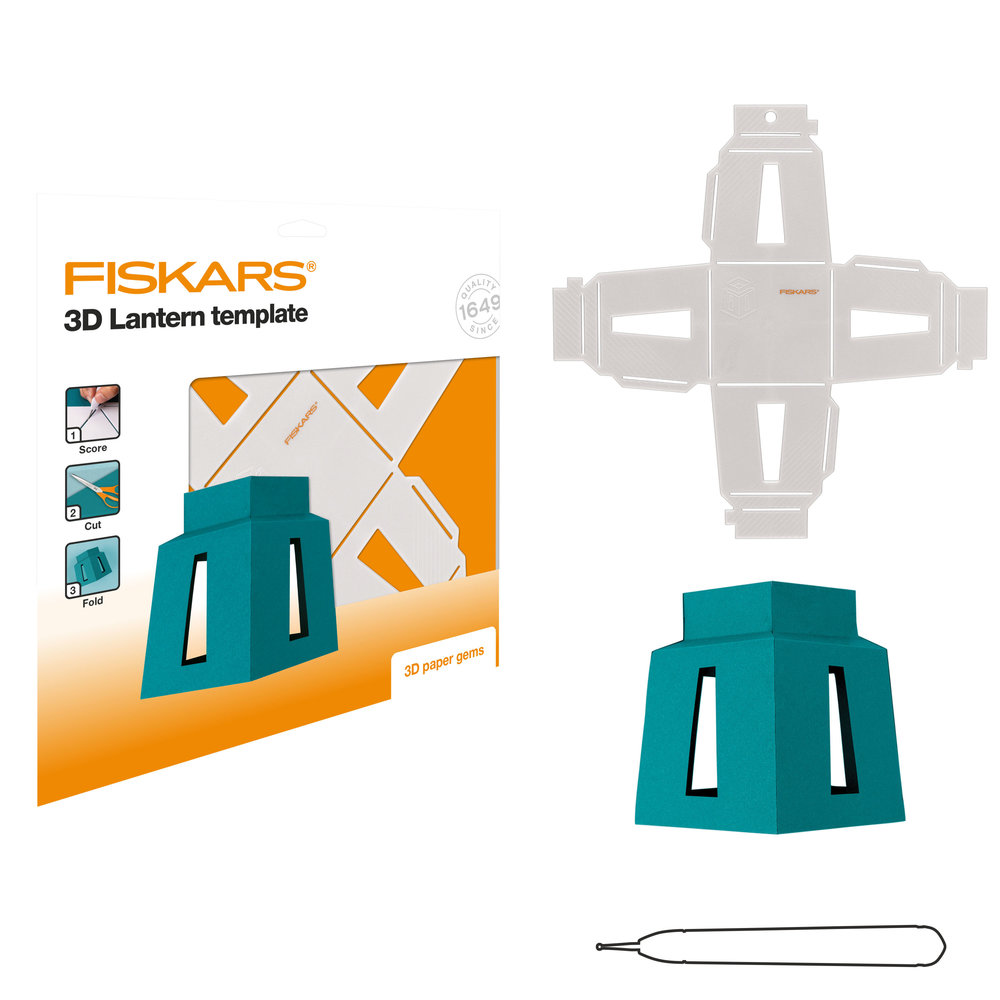 Fiskars 3D Paper Gems Template Lantern (1059568) (DISCONTINUED) Fiskars 3D Paper Gems Template Lantern (1059568) (DISCONTINUED)