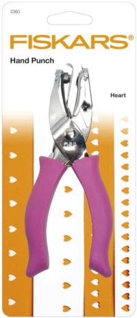 Fiskars Hand Punch Heart L 1/4 Inch (1003819) (DISCONTINUED)