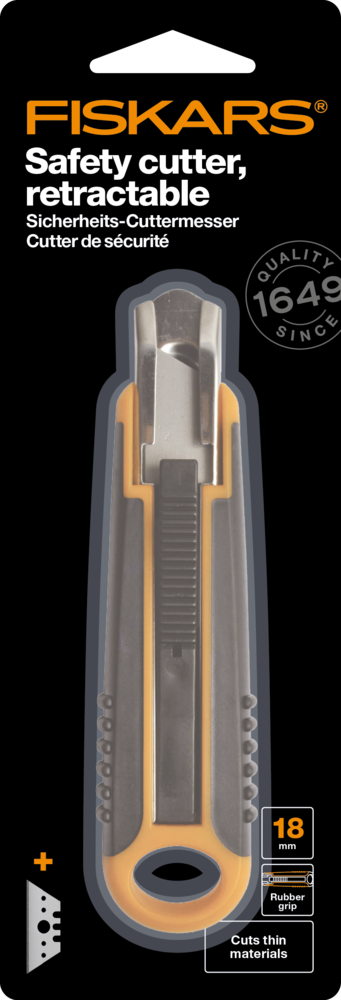 Fiskars Cutter Safety Retractable 18mm (1004683) (DISCONTINUED)