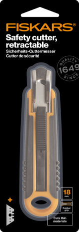 Fiskars Cutter Safety Retractable 18mm (1004683) (DISCONTINUED)