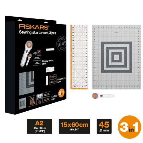 Fiskars Sewing Starter Set (3pcs) (1059565) (DISCONTINUED) Fiskars Sewing Starter Set (3pcs) (1059565) (DISCONTINUED)