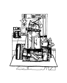 Crafty Individuals Bob the Cat Unmounted Rubber Stamps (CI-612) (OUTLET)