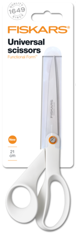 Fiskars Scissors Universal Functional Form 21cm White (1020412) (DISCONTINUED) Fiskars Scissors Universal Functional Form 21cm White (1020412) (DISCONTINUED)