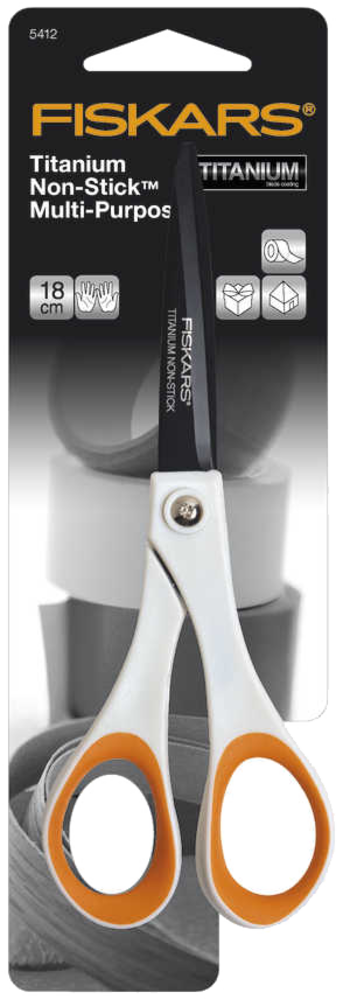 Fiskars Scissors Non-Stick Titanium Multi-Purpose 18cm (1004720) Fiskars Scissors Non-Stick Titanium Multi-Purpose 18cm (1004720)