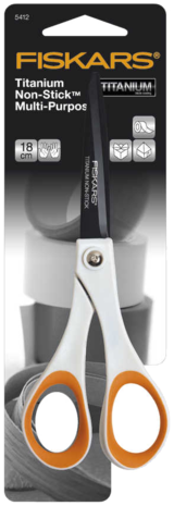 Fiskars Scissors Non-Stick Titanium Multi-Purpose 18cm (1004720) Fiskars Scissors Non-Stick Titanium Multi-Purpose 18cm (1004720)