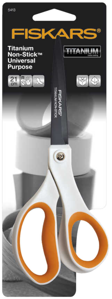 Fiskars Scissors Non-Stick Titanium Universal Purpose 21cm (1004721) Fiskars Scissors Non-Stick Titanium Universal Purpose 21cm (1004721)
