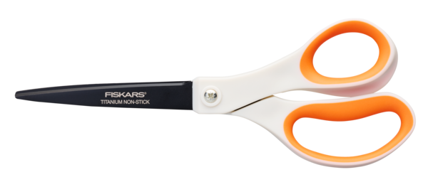 Stock Bureau - FISKARS Ciseaux Droitier Lames Titane Antiadhésif 21cm