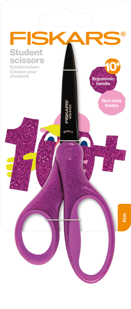 Fiskars Scissors Kids +10 Glitter Purple 18cm (1023916) (DISCONTINUED) Fiskars Scissors Kids +10 Glitter Purple 18cm (1023916) (DISCONTINUED)