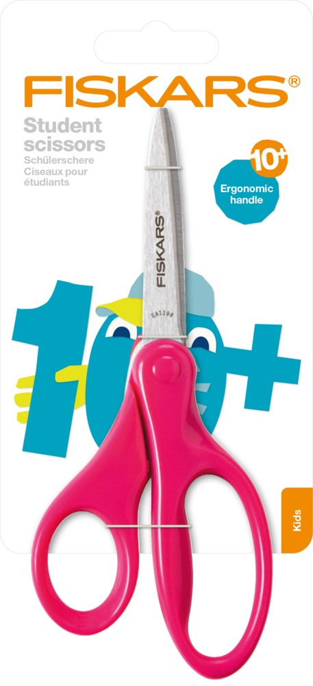 Fiskars Scissors Kids +10 Student 18cm (1003858) (DISCONTINUED) Fiskars Scissors Kids +10 Student 18cm (1003858) (DISCONTINUED)