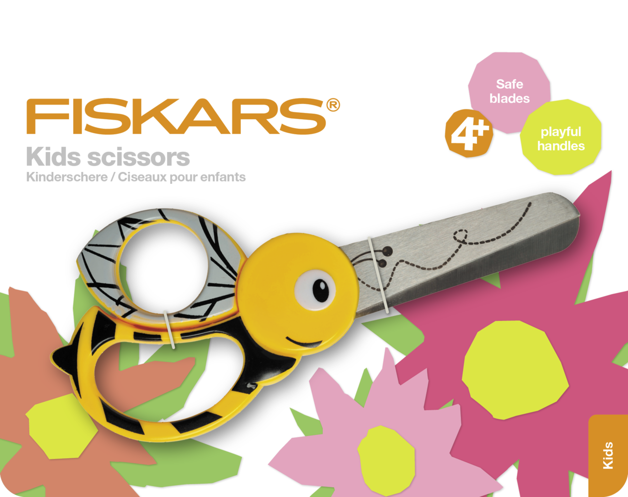 Fiskars Scissors Kids +4 Animal Bee 13cm (1003747) Fiskars Scissors Kids +4 Animal Bee 13cm (1003747)