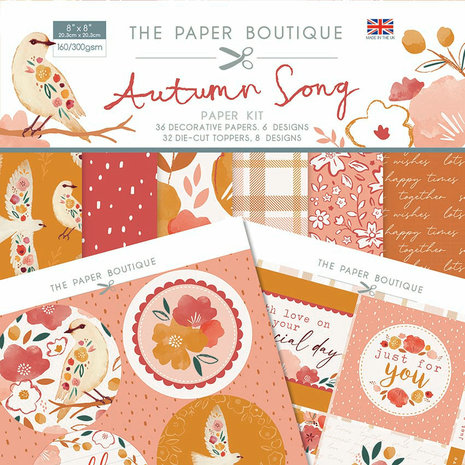 The Paper Boutique Autumn Song 8x8 Inch Paper Kit (PB1462) (OUTLET)