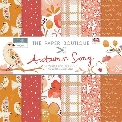 The Paper Boutique Autumn Song 8x8 Inch Decorative Papers (PB1463) (OUTLET)