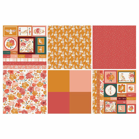 The Paper Boutique Autumn Song 12x12 Inch Card Making Pad (PB1468) (OUTLET)