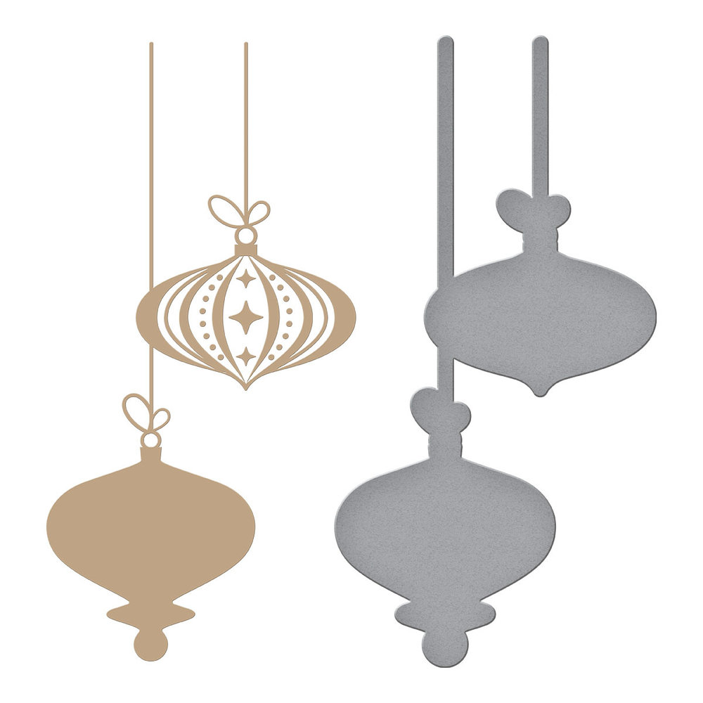 Spellbinders Retro Ornaments Glimmer Hot Foil Plate & Die Set (GLP-362) (OUTLET) Spellbinders Retro Ornaments Glimmer Hot Foil Plate & Die Set (GLP-362) (OUTLET)