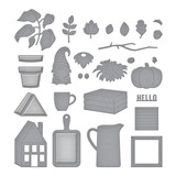 Spellbinders Tiered Tray Décor Etched Dies (S5-547) (OUTLET)