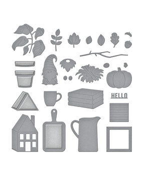 Spellbinders Tiered Tray Décor Etched Dies (S5-547) (OUTLET)