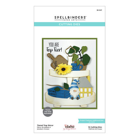 Spellbinders Tiered Tray Décor Etched Dies (S5-547) (OUTLET)
