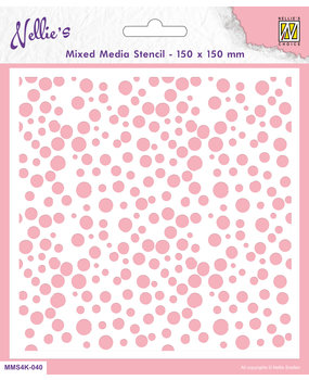 Nellie Snellen Snow Mixed Media Stencil (MMS4K-040) (DISCONTINUED)