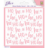 Nellie Snellen Hohoho Mixed Media Stencil (MMS4K-041) (DISCONTINUED)
