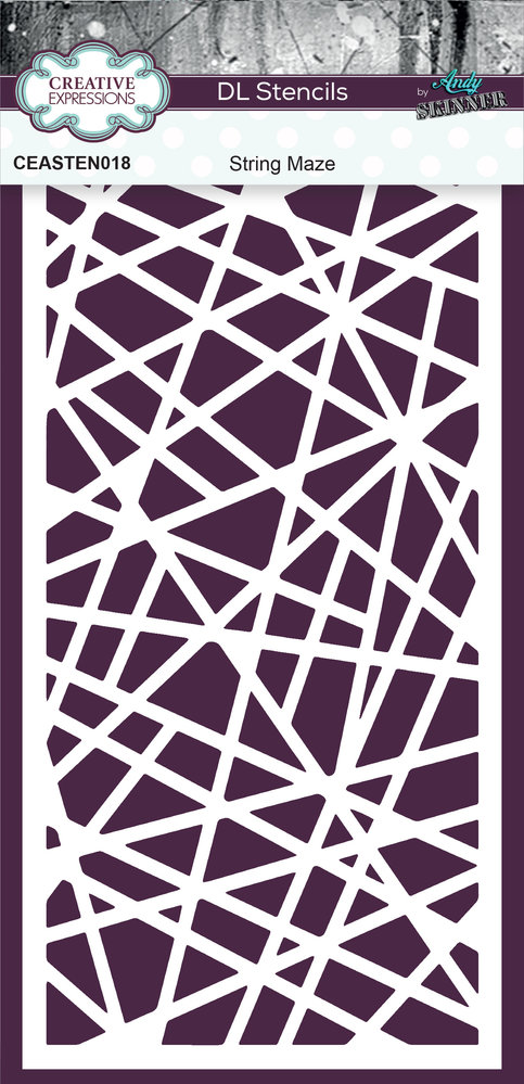 Creative Expressions Andy Skinner Stencil DL String Maze (CEASTEN018) (OUTLET)