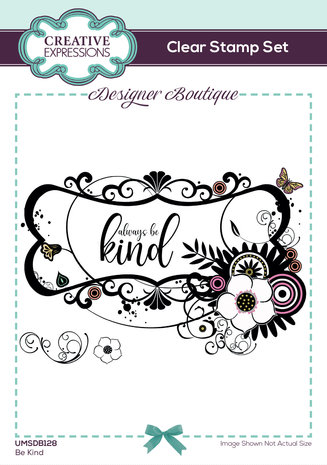 Creative Expressions Designer Boutique Clear Stamp A6 Be Kind (UMSDB128) (OUTLET) Creative Expressions Designer Boutique Clear Stamp A6 Be Kind (UMSDB128) (OUTLET)